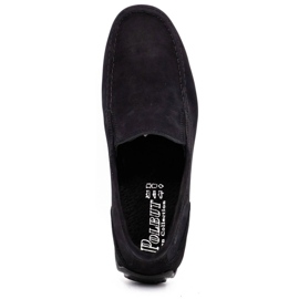 Polbut Mocassini uomo in pelle 2105 nabuk nero 4