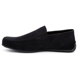 Polbut Mocassini uomo in pelle 2105 nabuk nero 1