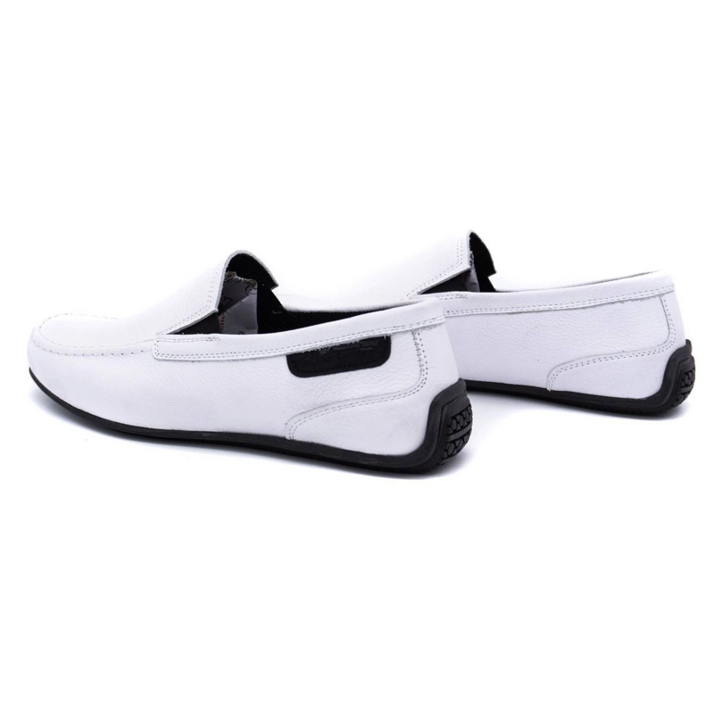 Polbut Mocassini uomo in pelle 2105 bianco 4