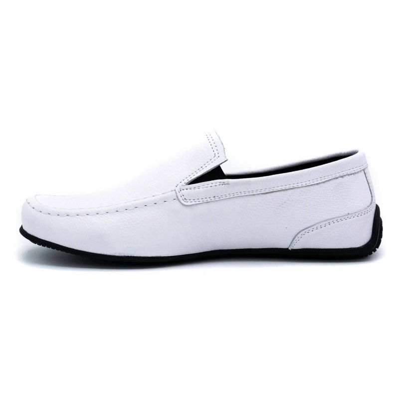 Polbut Mocassini uomo in pelle 2105 bianco bianca 1