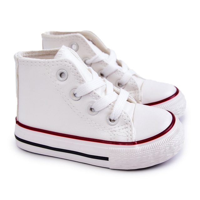 Sneaker bianche alte per bambini bianca 2