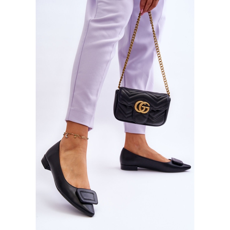 WS1 Ballerine Classiche Con Decoro Rivea Nero 2
