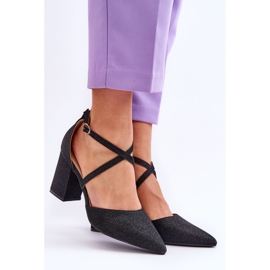 WS1 Décolleté lucide alla moda sul tacco Galaxy nero 1