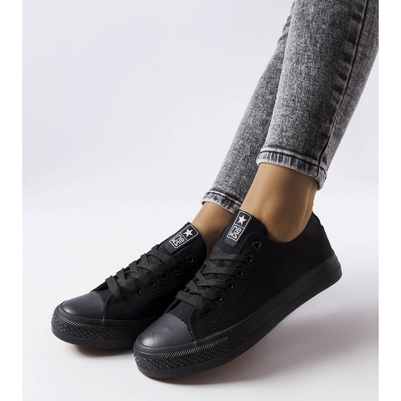 Sneaker Beaupré in tessuto nero 1