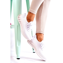 Scarpe sportive da donna, Materiale, Bianco 3