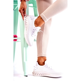 Scarpe sportive da donna, Materiale, Bianco bianca 2