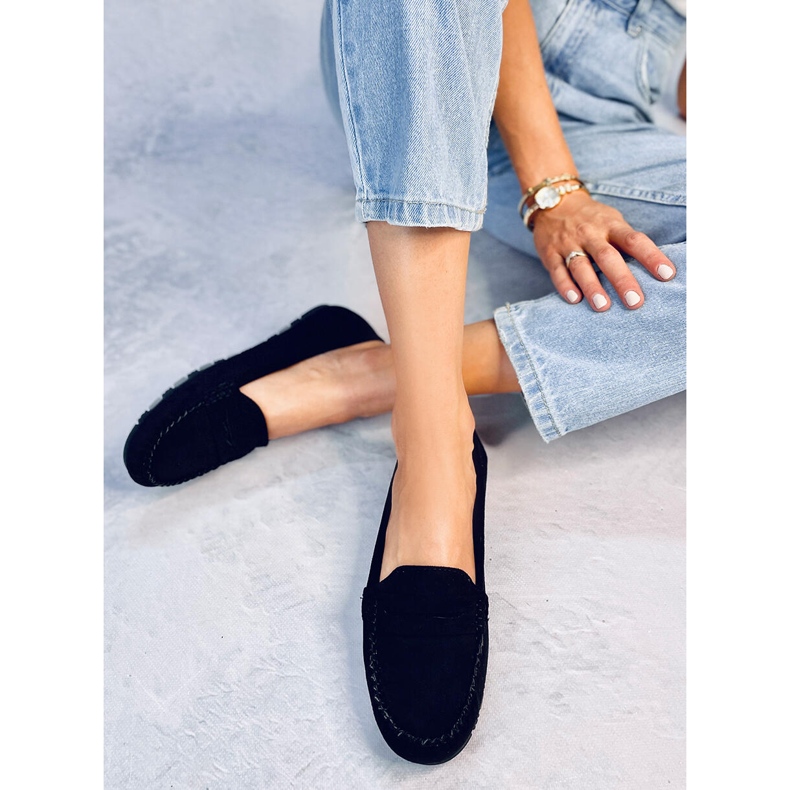 Seastar Anaya Mocassino in camoscio nero da donna 2