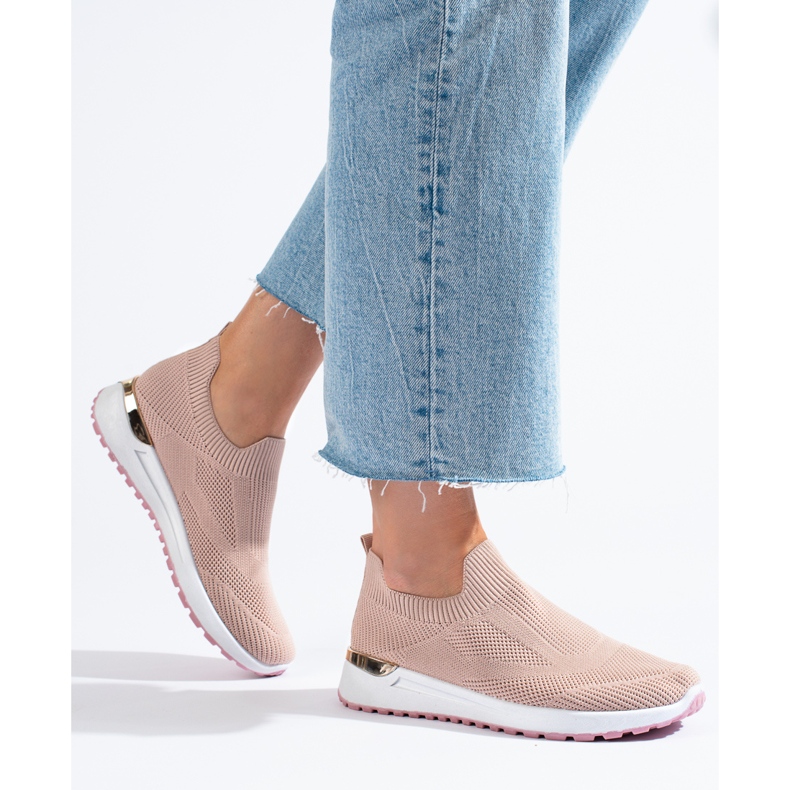 Sneakers con zeppa rosa Shelovet 1